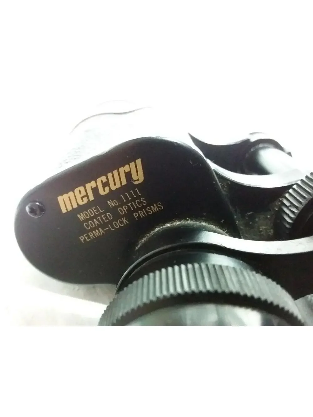 Mercury 7x35 Model 1111 Binoculars Wide Angle Coated Optics Black Pre-Owned
